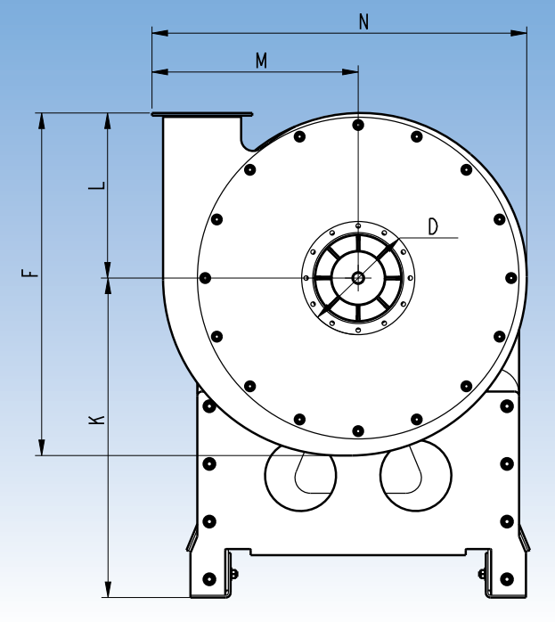 T-200DP Fan Dimension B