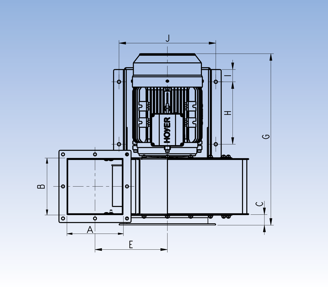 JK-35D Fan Dimension A